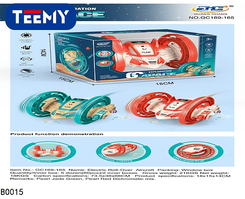 CARRO ACROBACIAS CON LUCES  , PRECIO PUBLICADO ES AL POR MAYOR Y DEBEN SER 3 UNIDADES DEL MISMO 