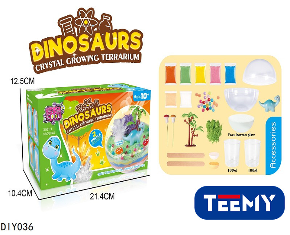 JUGUETE EDUCACIONAL CRISTAL DINOSAURIO , PRECIO PUBLICADO ES AL POR MAYOR Y DEBEN SER 3 UNIDADES DEL MISMO  (DIY036) 1