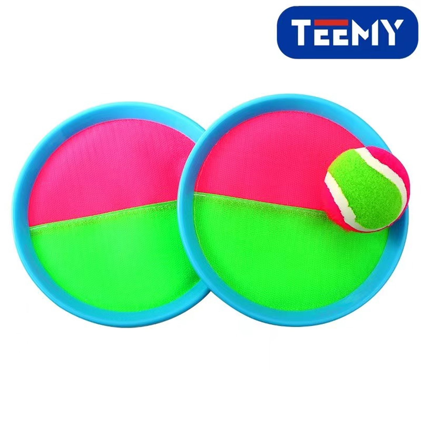 RAQUETAS CON PELOTAS 18.5 CM PAQUETE 6 PIEZAS (NP09) 1