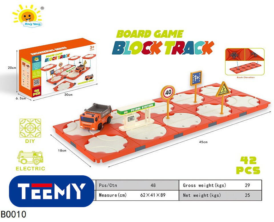 PISTA DE CONTRUCCION BLOQUES 42 PIEZAS  , PRECIO PUBLICADO ES AL POR MAYOR Y DEBEN SER 3 UNIDADES DEL MISMO  (BO010) 1