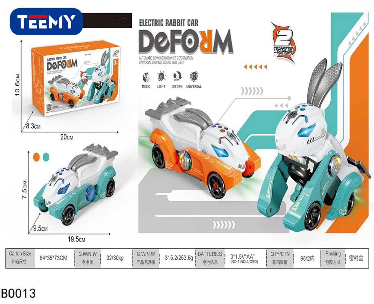 CARRO TRANSFORMER  , PRECIO PUBLICADO ES AL POR MAYOR Y DEBEN SER 3 UNIDADES DEL MISMO  (BO013) 1