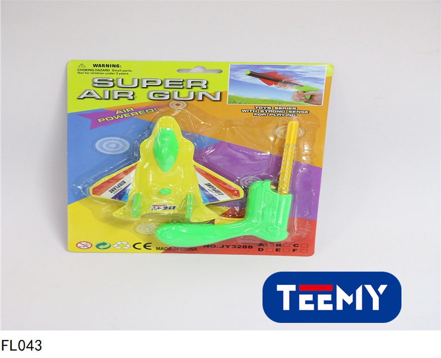 PISTOLA CON AVION LANZADOR  PAQUETE 12 PIEZAS (FL043) 1