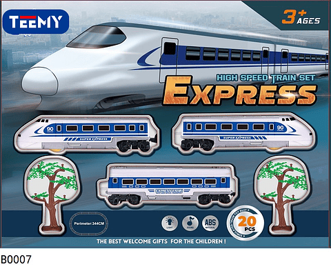 TREN CON LUCES Y SONIDO , PRECIO PUBLICADO ES AL POR MAYOR Y DEBEN SER 3 UNIDADES DEL MISMO  (BO007)