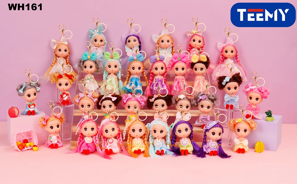 LLAVERO MUÑECA PAQUETE 6 PIEZAS (WH161) 1