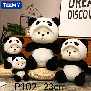 PELUCHE PANDA 23 CM , PRECIO PUBLICADO ES AL POR MAYOR Y DEBEN SER 4 UNIDADES DEL MISMO 