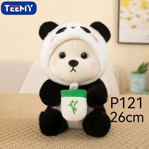 PELUCHE PANDA 26 CM , PRECIO PUBLICADO ES AL POR MAYOR Y DEBEN SER 3 UNIDADES DEL MISMO  (P121)