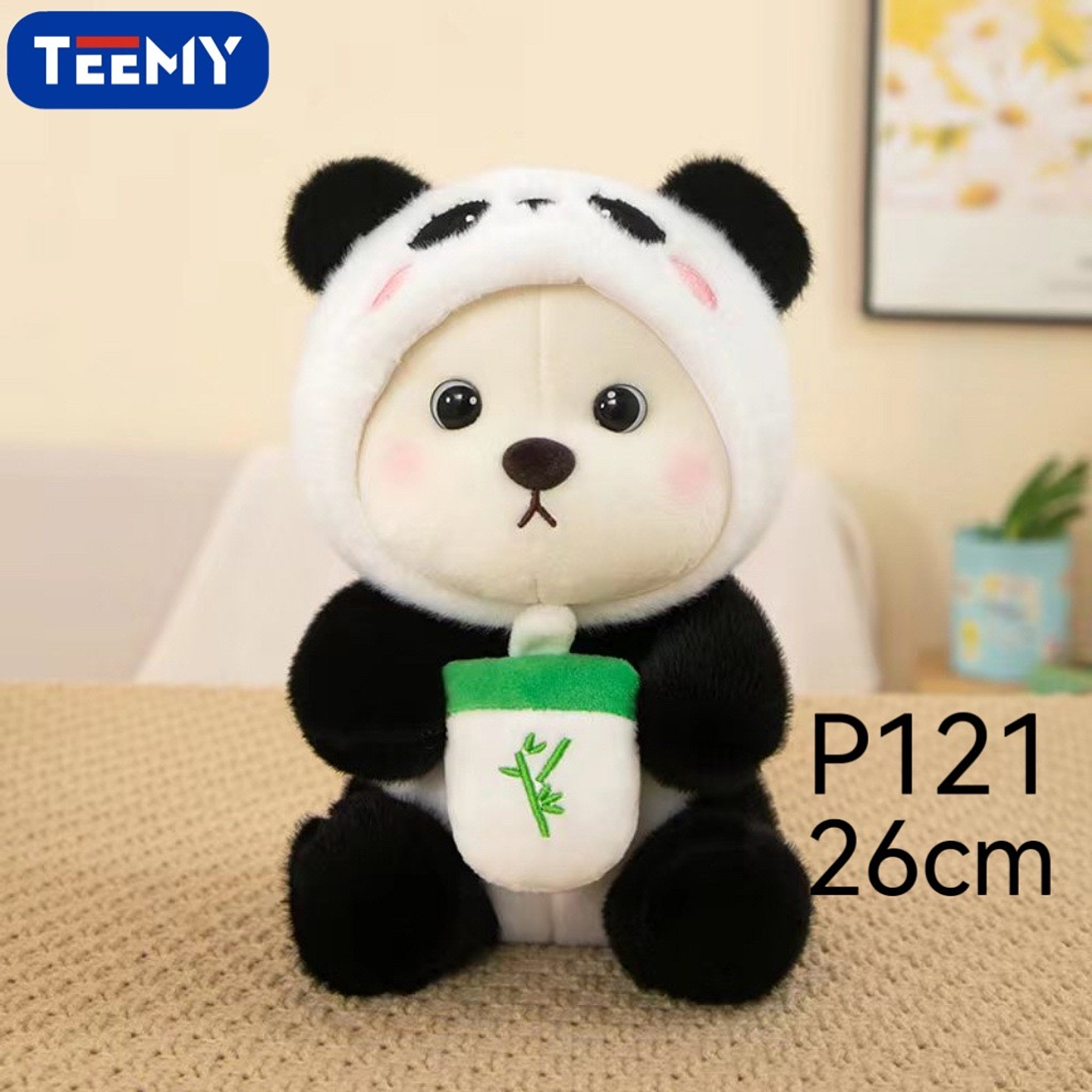 PELUCHE PANDA 26 CM , PRECIO PUBLICADO ES AL POR MAYOR Y DEBEN SER 3 UNIDADES DEL MISMO  (P121) 1