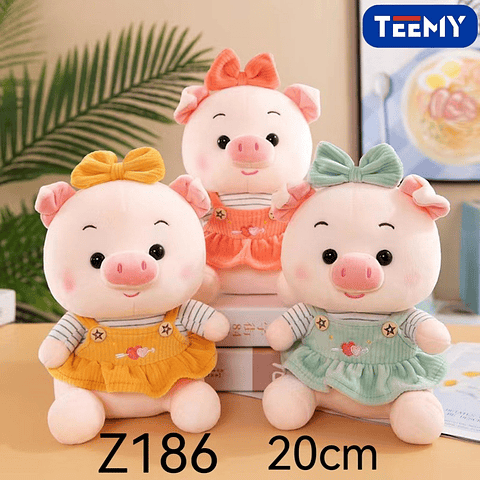 PELUCHE CHANCHO 20 CM , PRECIO PUBLICADO ES AL POR MAYOR Y DEBEN SER 3 UNIDADES DEL MISMO  (Z186)