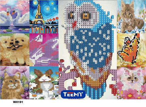 PINTURA DIAMANTE 15 X 20 PAQUETE 10 PIEZAS (WH191)