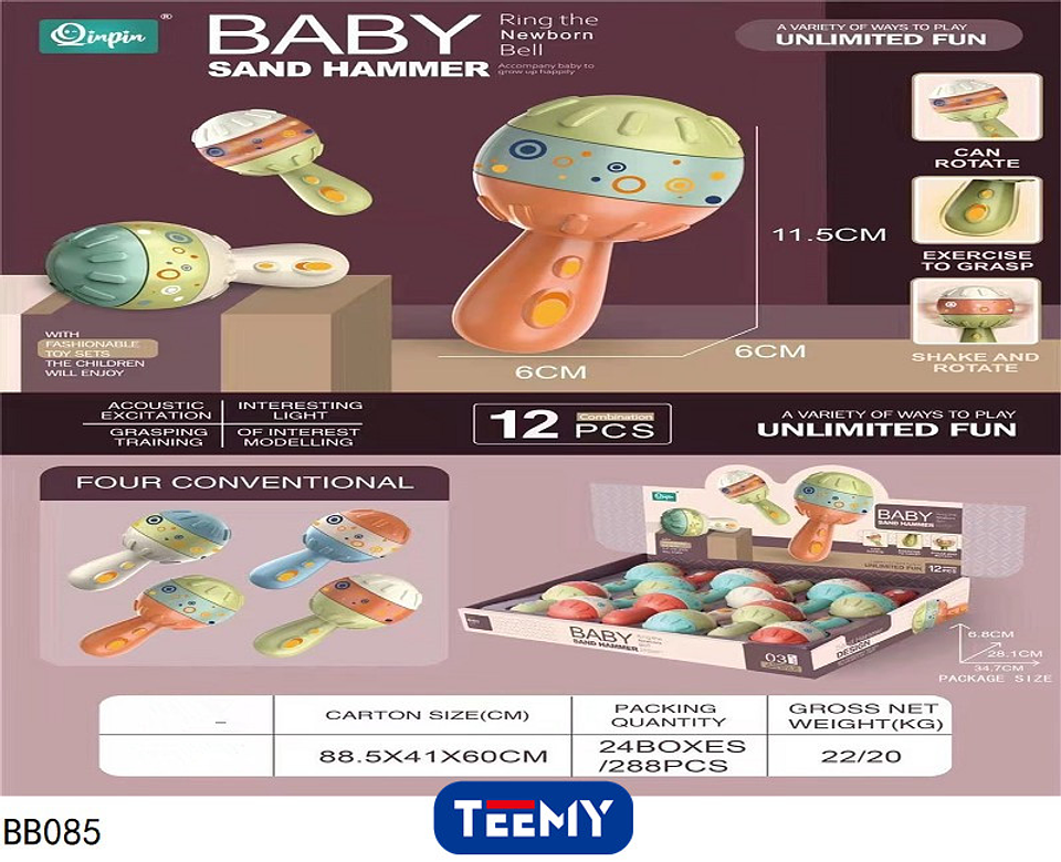 SONAJEROS PARA BEBE PAQUETE 12 PIEZAS (BB085) 1