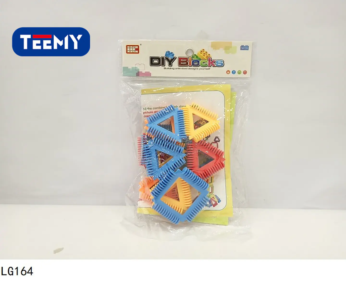BLOQUES ARMABLES 16 PIEZAS , 3 DEL MISMO POR MAYOR  (LG164) 1