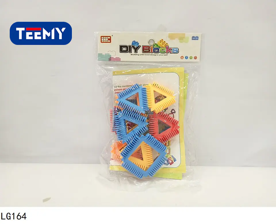 BLOQUES ARMABLES 16 PIEZAS , 3 DEL MISMO POR MAYOR  (LG164) 1