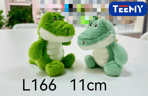 LLAVERO PELUCHE COCODRILO 11 CM PAQUETE 12 PIEZAS (L166)