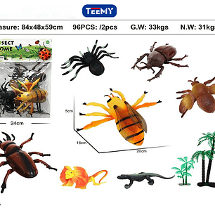 INSECTOS JUGUETE , PRECIO PUBLICADO ES AL POR MAYOR Y DEBEN SER 4 UNIDADES DEL MISMO 