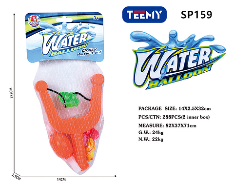 LANZADOR BOMBAS DE AGUA PAQUETE 6 PIEZAS (SP159)