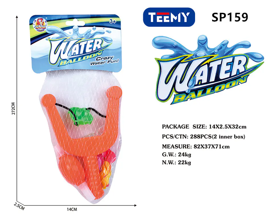 LANZADOR BOMBAS DE AGUA PAQUETE 6 PIEZAS (SP159) 1