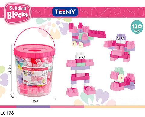 BLOQUES ARMABLES 120 PIEZAS  , PRECIO PUBLICADO ES AL POR MAYOR Y DEBEN SER 3 UNIDADES DEL MISMO  (LG176)