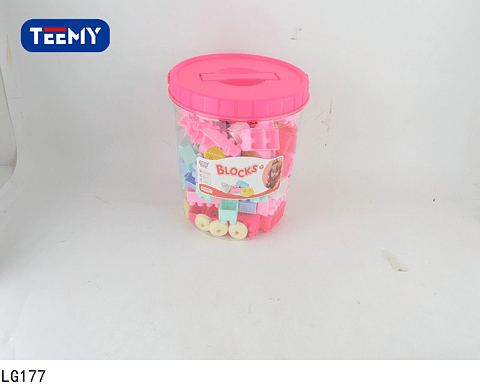 BLOQUES ARMABLES 134 PIEZAS  , PRECIO PUBLICADO ES AL POR MAYOR Y DEBEN SER 3 UNIDADES DEL MISMO  (LG177)