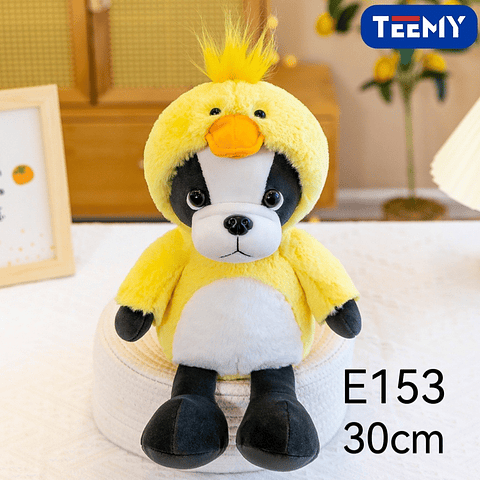 PELUCHE PERRO DISFRAZ  PATICO 30 CM PRECIO PUBLICADO ES AL POR MAYOR Y DEBEN SER 3 UNIDADES DEL MISMO  (E153)