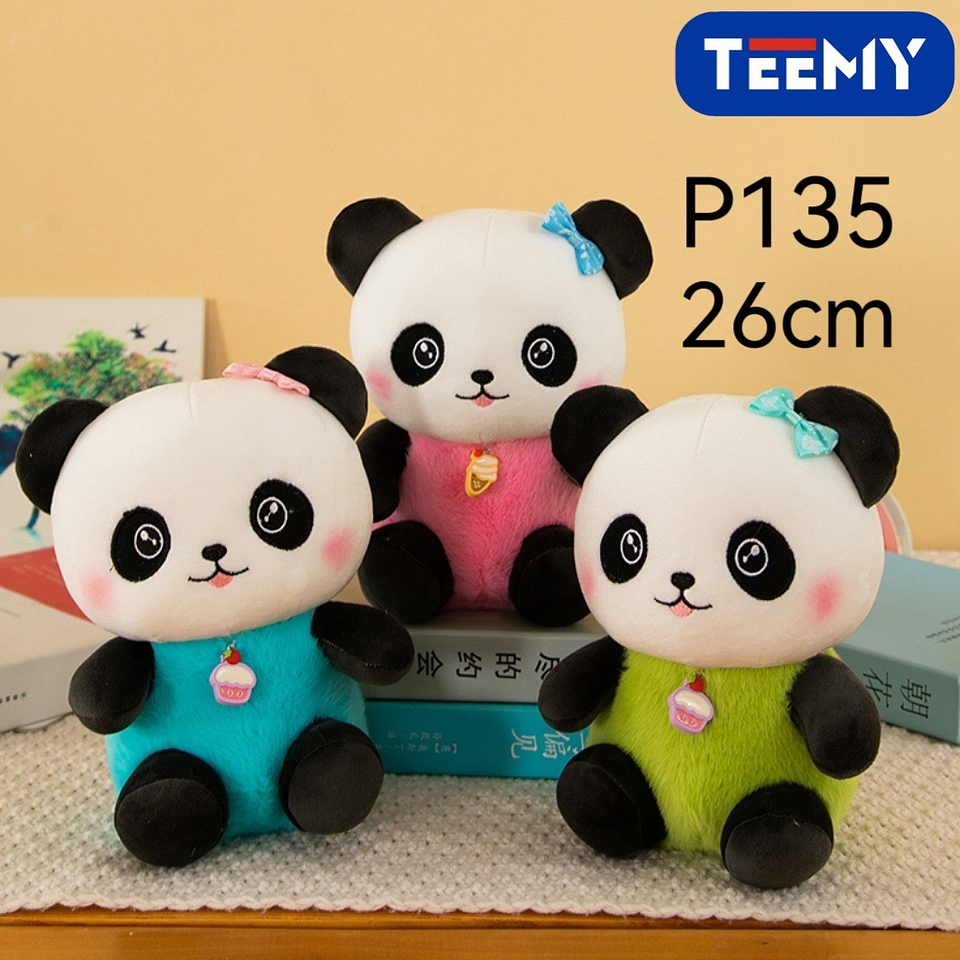 PELUCHE PANDA 26 CM  , PRECIO PUBLICADO ES AL POR MAYOR Y DEBEN SER 3 UNIDADES DEL MISMO  1