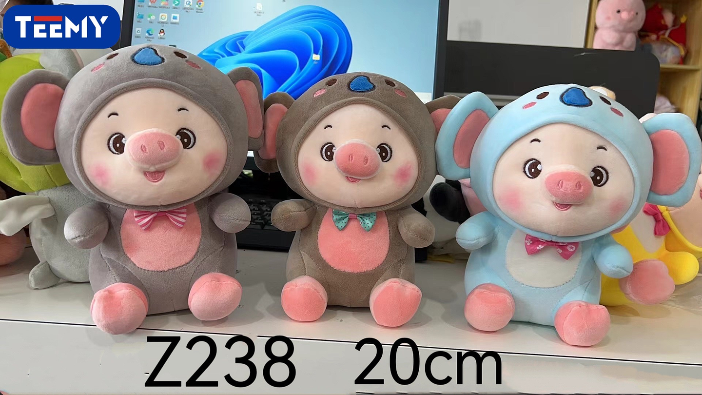 PELUCHE CHANCHO 20 CM , PRECIO PUBLICADO ES AL POR MAYOR Y DEBEN SER 3 UNIDADES DEL MISMO  (Z238) 1