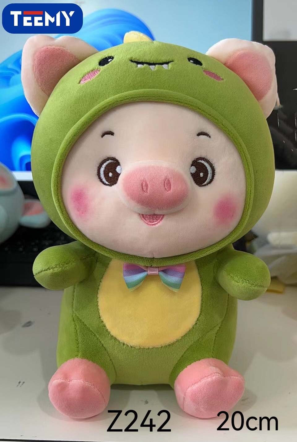 PELUCHE CHANCHO 20 CM , PRECIO PUBLICADO ES AL POR MAYOR Y DEBEN SER 3 UNIDADES DEL MISMO  (Z242) 1