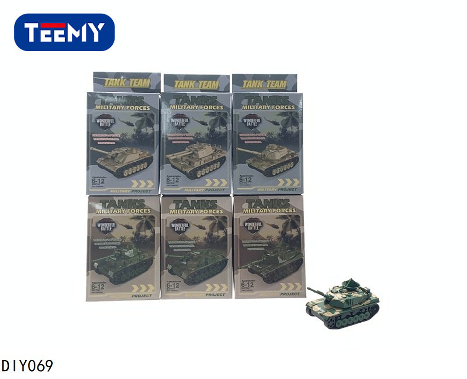 TANQUE JUGUETE MILITAR PAQUETE 12 PIEZAS  (DIY069) 1