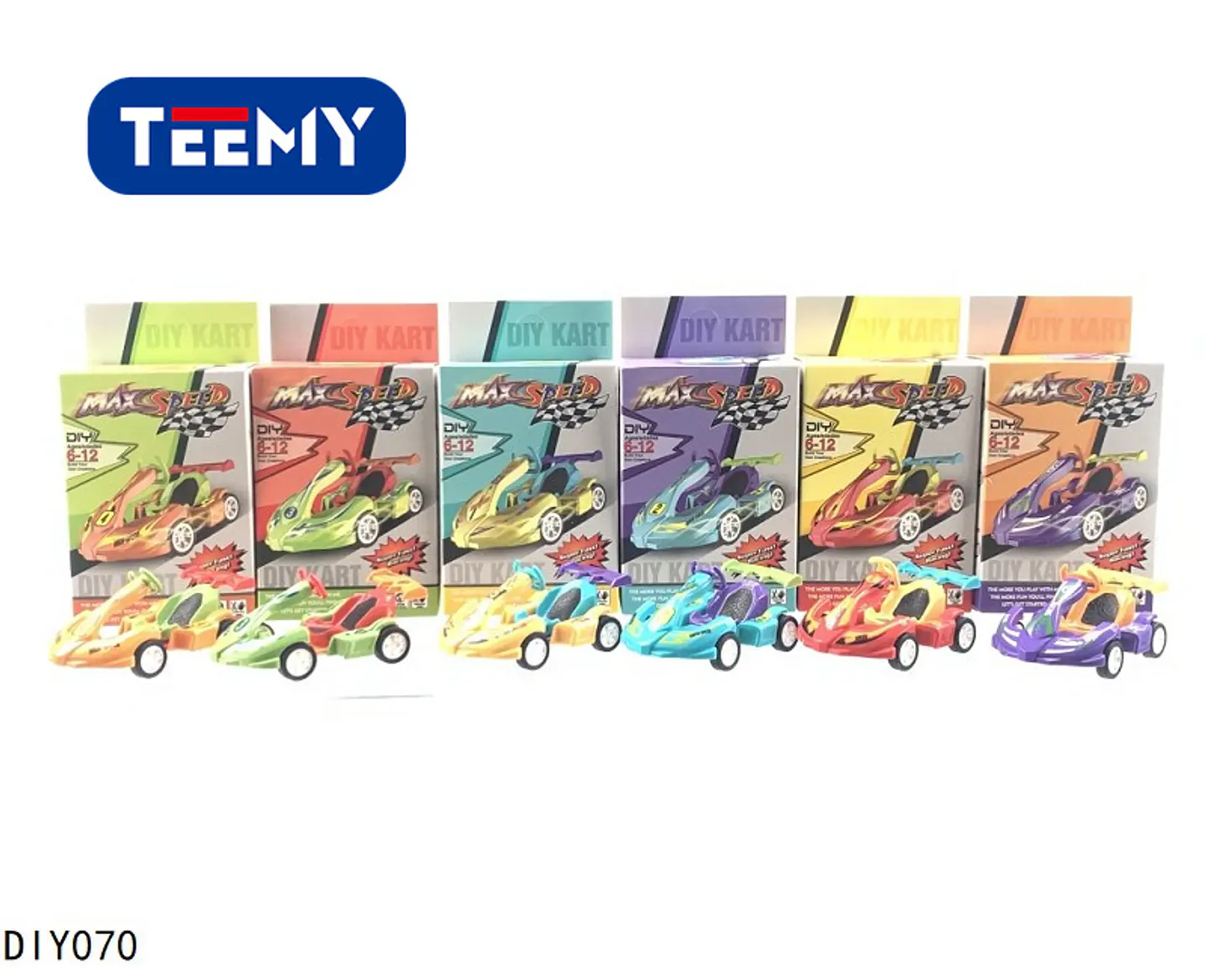 CARRO DE JUGUETE PAQUETE 12 PIEZAS (DIY070) 1