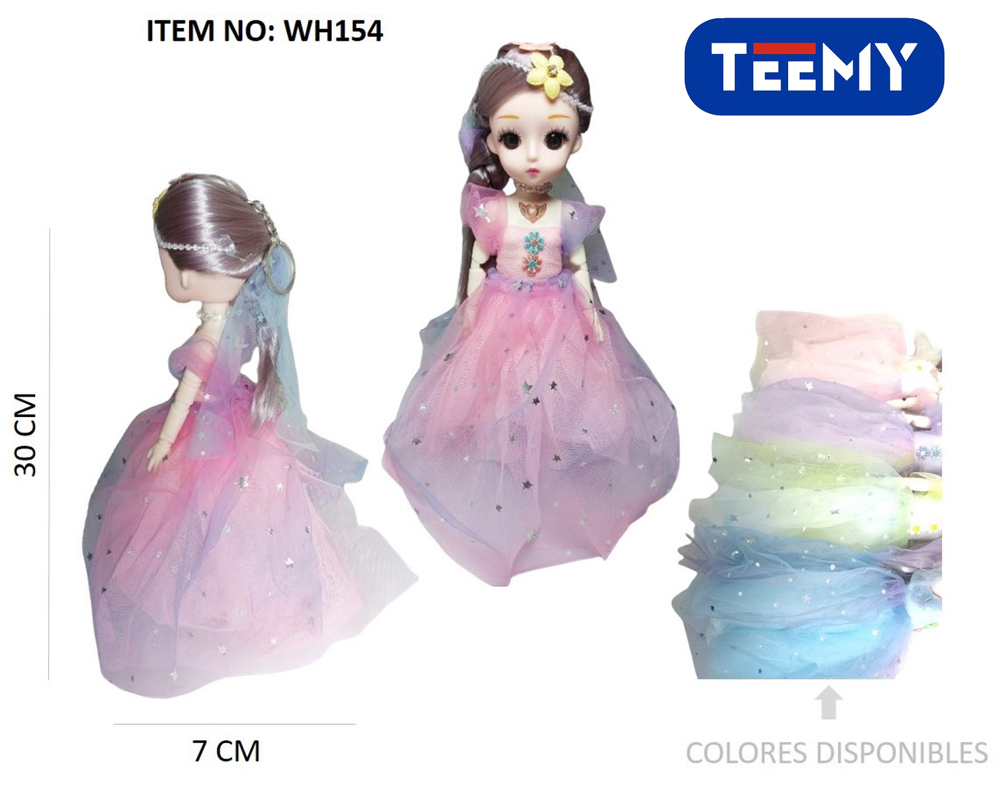 MUÑECAS NIÑA PAQUETE 6 PCS (WH154) 1