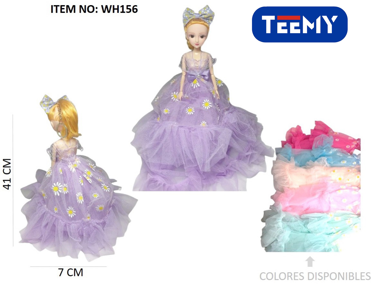 MUÑECAS NIÑA PAQUETE 6 PCS (WH156) 1