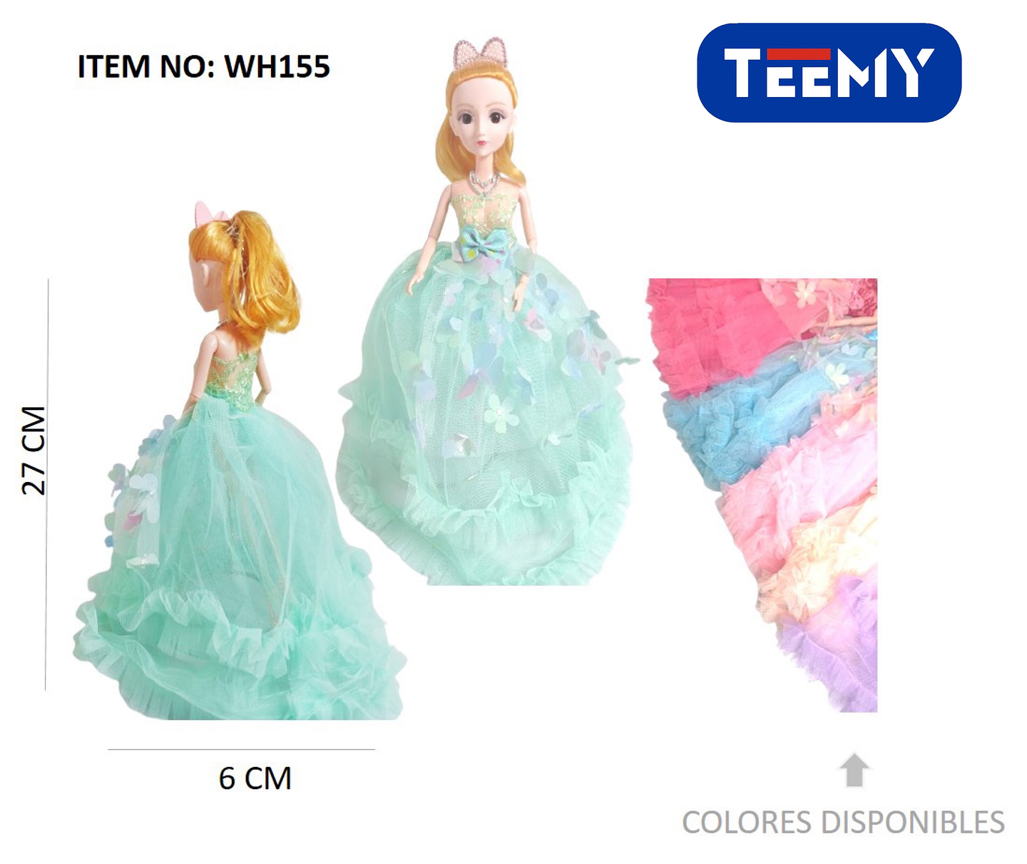 MUÑECAS NIÑA PAQUETE 6 PCS (WH155) 1