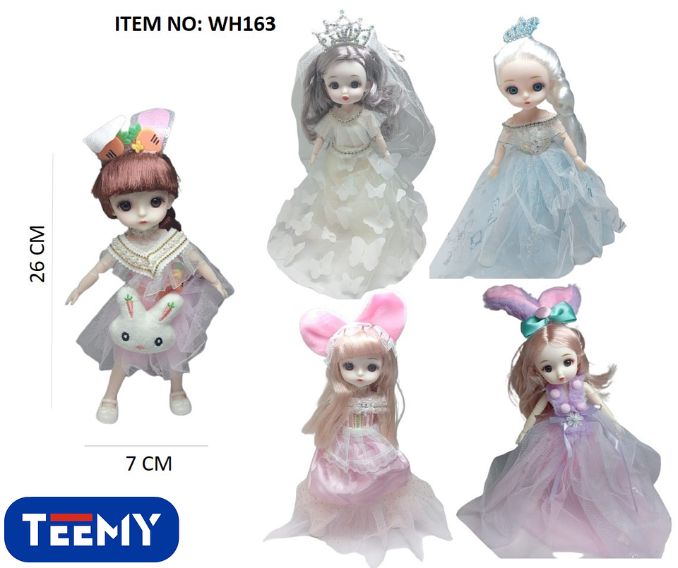 MUÑECAS LLAVERO 22 CM PAQUETE 6 PIEZAS  (WH163) 2