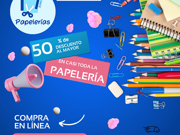 DESCUENTOS DE HASTA EL 50 % EN CASI TODA LA PAPELERIA 