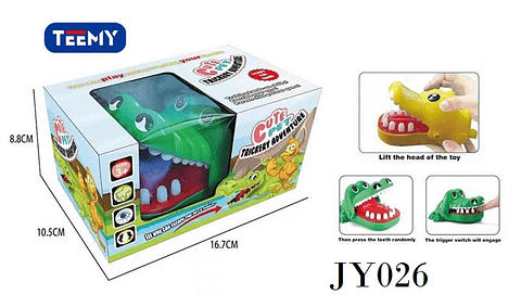 COCODRILLO MORDELON   , PRECIO PUBLICADO ES AL POR MAYOR Y DEBEN SER 3 UNIDADES DEL MISMO  (JY026)