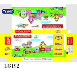 JUGUETE BLOQUES MAGNETICOS 45 PIEZAS , PRECIO PUBLICADO ES AL POR MAYOR Y DEBEN SER 4 UNIDADES DEL MISMO 