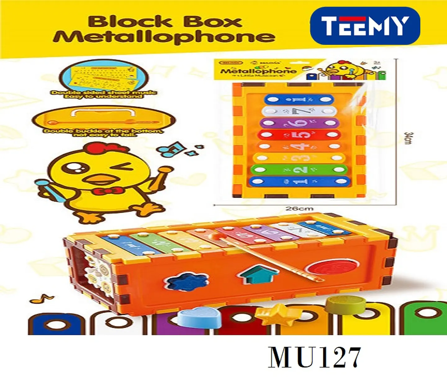 XILOFONO  , PRECIO PUBLICADO ES AL POR MAYOR Y DEBEN SER 3 UNIDADES DEL MISMO  (MU127) 1