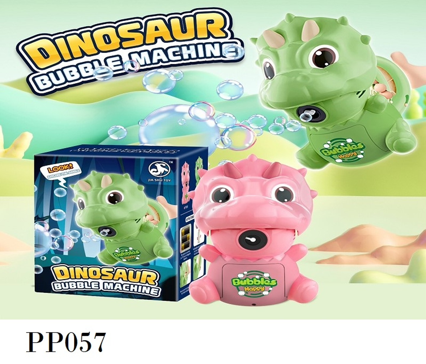 DINOSAURIO BURBUJAS  , PRECIO PUBLICADO ES AL POR MAYOR Y DEBEN SER 3 UNIDADES DEL MISMO  (PP057) 1