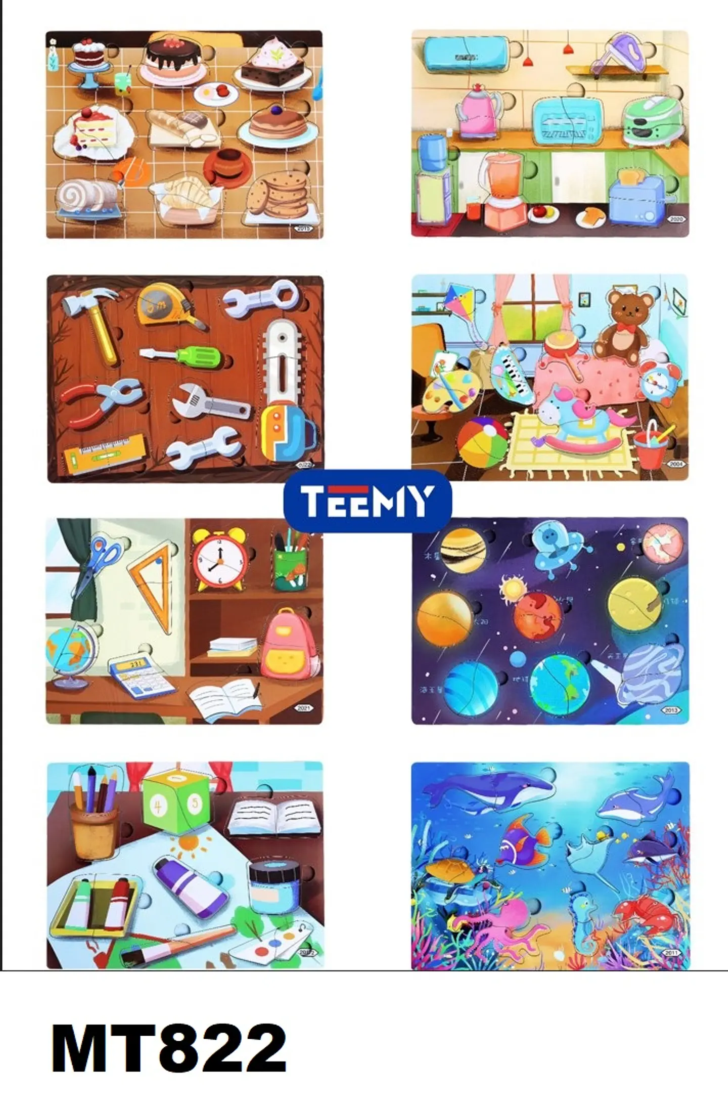 PUZZLE  PAQUETE 12 PCS (MT822) 1