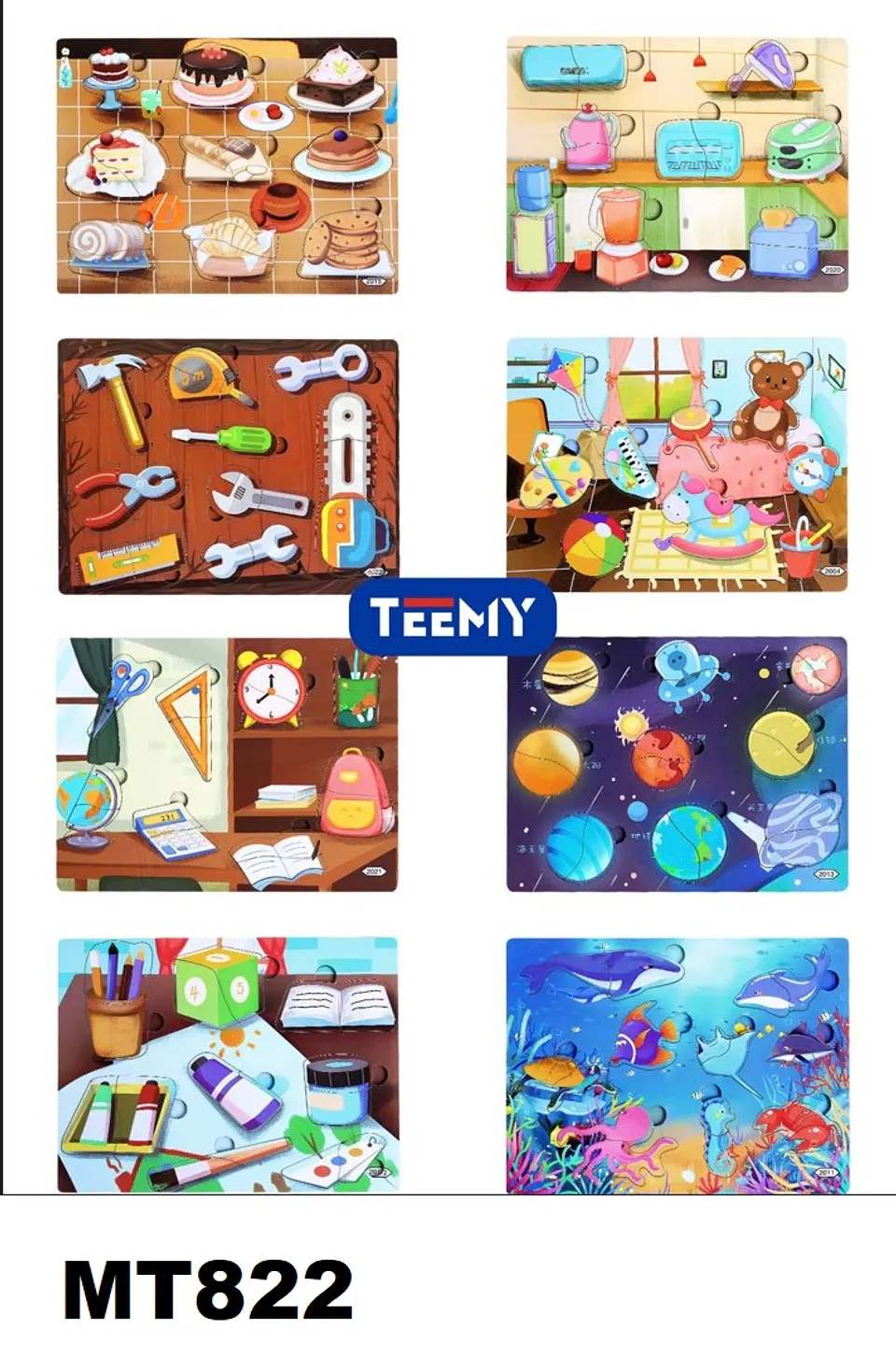 PUZZLE  PAQUETE 12 PCS (MT822) 1