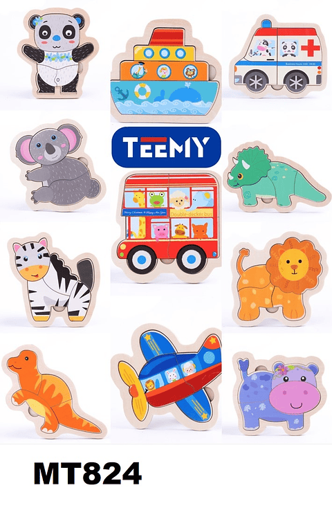 PUZZLE  PAQUETE 12 PCS (MT824)