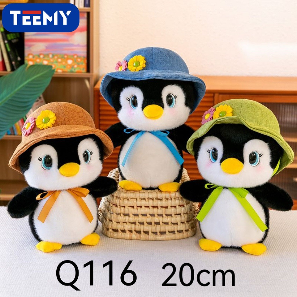 PELUCHE PINGUINO 20 CM , PRECIO PUBLICADO ES AL POR MAYOR Y DEBEN SER 3 UNIDADES DEL MISMO  (Q116) 1