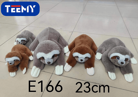 PELUCHE PEREZOSO 23 CM  , PRECIO PUBLICADO ES AL POR MAYOR Y DEBEN SER 3 UNIDADES DEL MISMO  (E166)