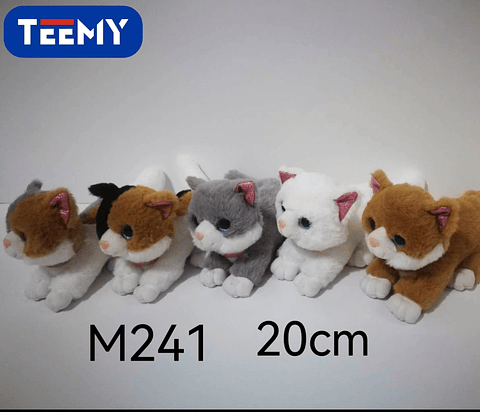 PELUCHE GATO 20 CM , PRECIO PUBLICADO ES AL POR MAYOR Y DEBEN SER 3 UNIDADES DEL MISMO  (M241)