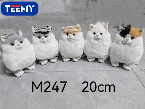 PELUCHE GATO 20 CM , PRECIO PUBLICADO ES AL POR MAYOR Y DEBEN SER 3 UNIDADES DEL MISMO  (M247)