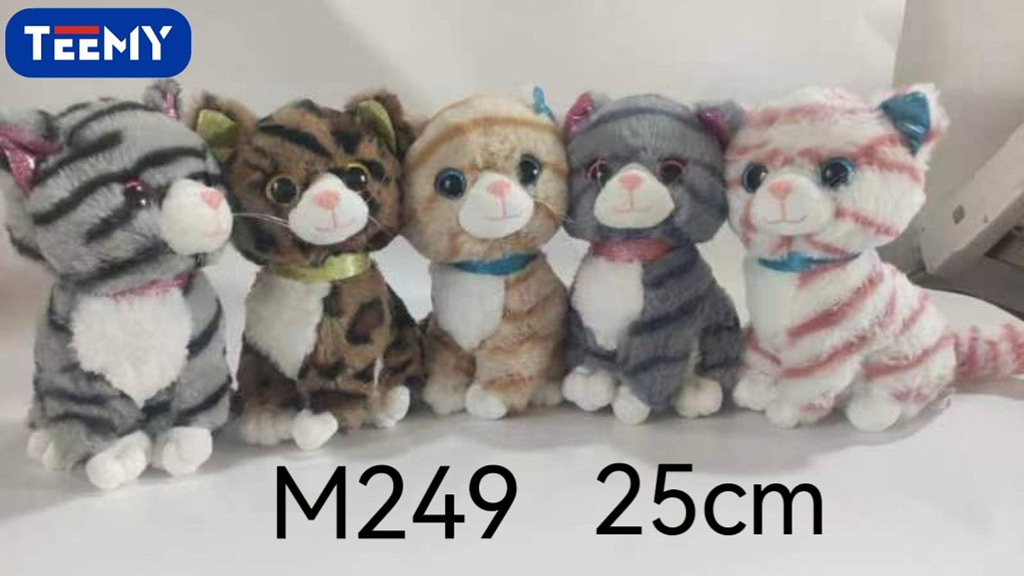 PELUCHE GATO 25 CM , PRECIO PUBLICADO ES AL POR MAYOR Y DEBEN SER 3 UNIDADES DEL MISMO  (M249) 1