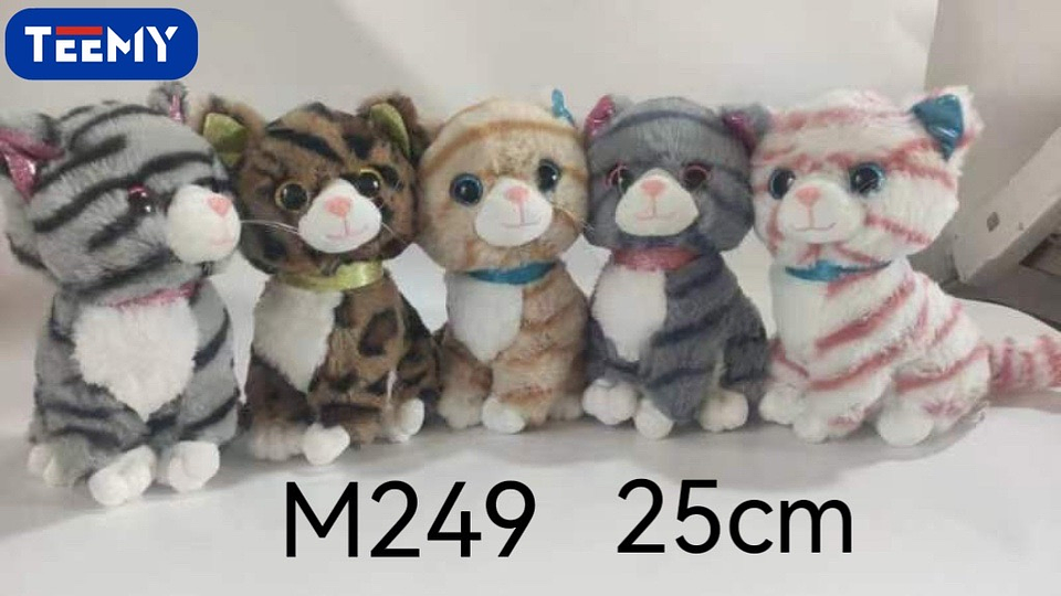 PELUCHE GATO 25 CM , PRECIO PUBLICADO ES AL POR MAYOR Y DEBEN SER 3 UNIDADES DEL MISMO  (M249) 1