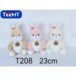 PELUCHE CONEJO 23 CM  , PRECIO PUBLICADO ES AL POR MAYOR Y DEBEN SER 4 UNIDADES DEL MISMO 