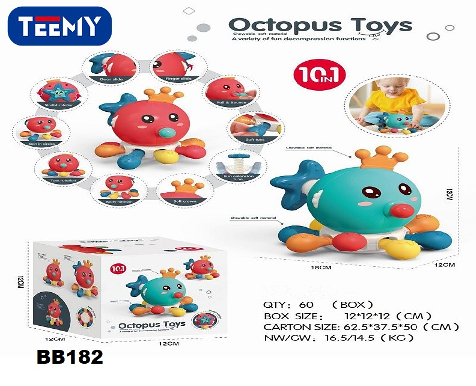 PULPO 10 EN 1 JUEGO EDUCATIVO , PRECIO PUBLICADO ES AL POR MAYOR Y DEBEN SER 3 UNIDADES DEL MISMO  (BB182) 1