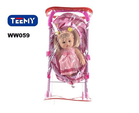 COCHE CON MUÑECA, PRECIO PUBLICADO ES AL POR MAYOR Y DEBEN SER 3 UNIDADES DEL MISMO  (WW059)