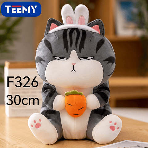 PELUCHE GATO EMPERADOR OREJAS CONEJO 30 CM , PRECIO PUBLICADO ES AL POR MAYOR Y DEBEN SER 3 UNIDADES DEL MISMO 